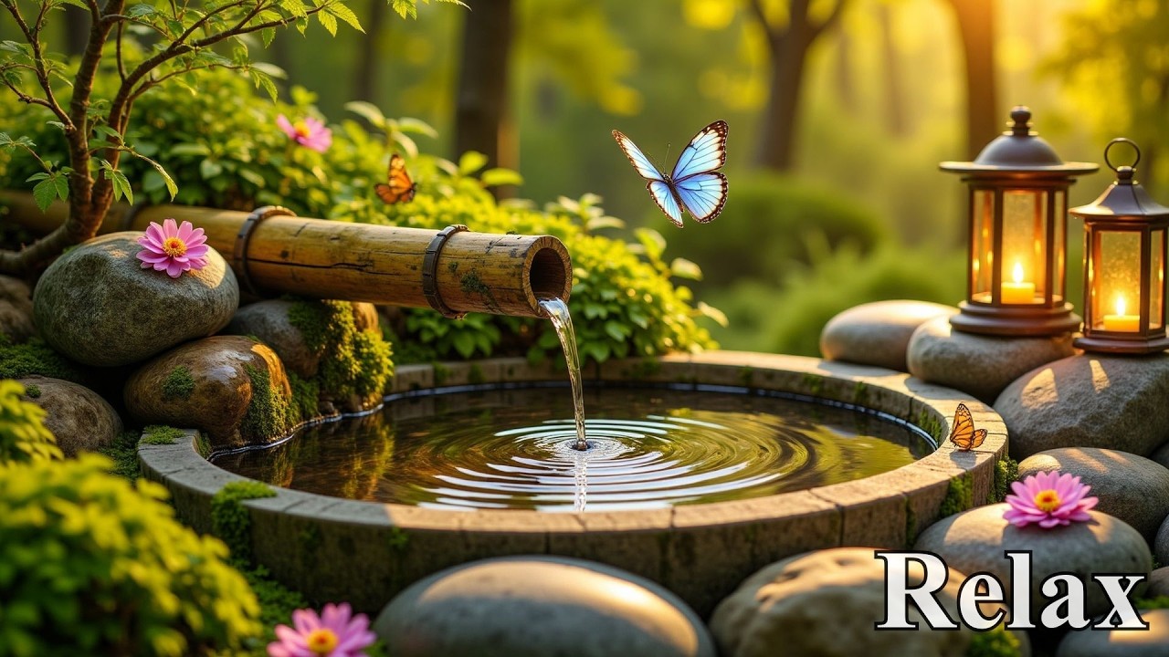 Relaxing Piano Music for Stress Relief + Water Sounds 🌿 Healing Sleep Music, Cure Insomnia, Resting