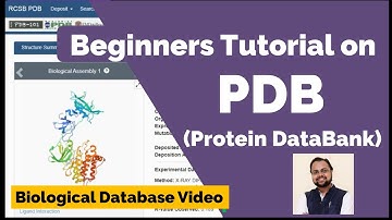 PDB Database Tutorial- A Beginners Guide