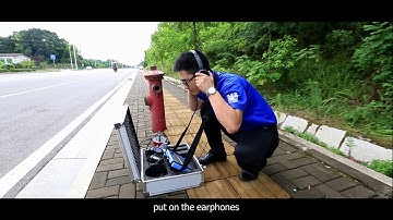 Operation video for 2017 Latest water leak detector PQWT CL series