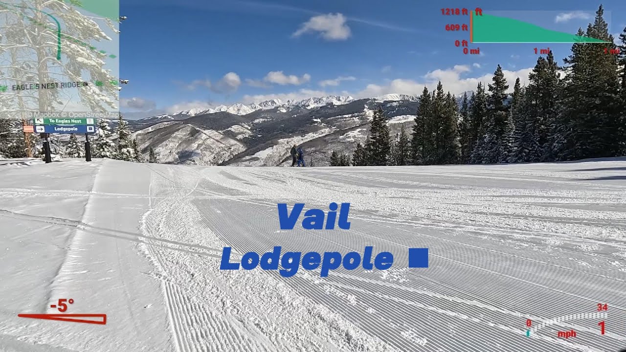 Vail - Lodgepole - a frontside intermediate trail off the Avanti Express Lift. 