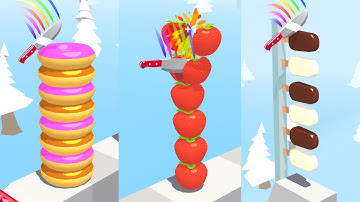 SLICE IT ALL🔪🍊🎃: All Levels Gameplay Android, iOS ASMR Cutting Game NEW UPDATES