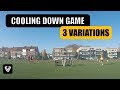 Fun cooling down game  2 teams  3 variations  technical football training  u13  u14  u15  u16