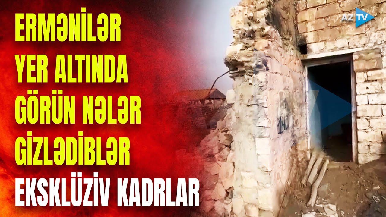 Ermənilərin yer altındakı dayaq məntəqələrindən EKSKLÜZİV KADRLAR: görün nələri qoyub qaçıblar
