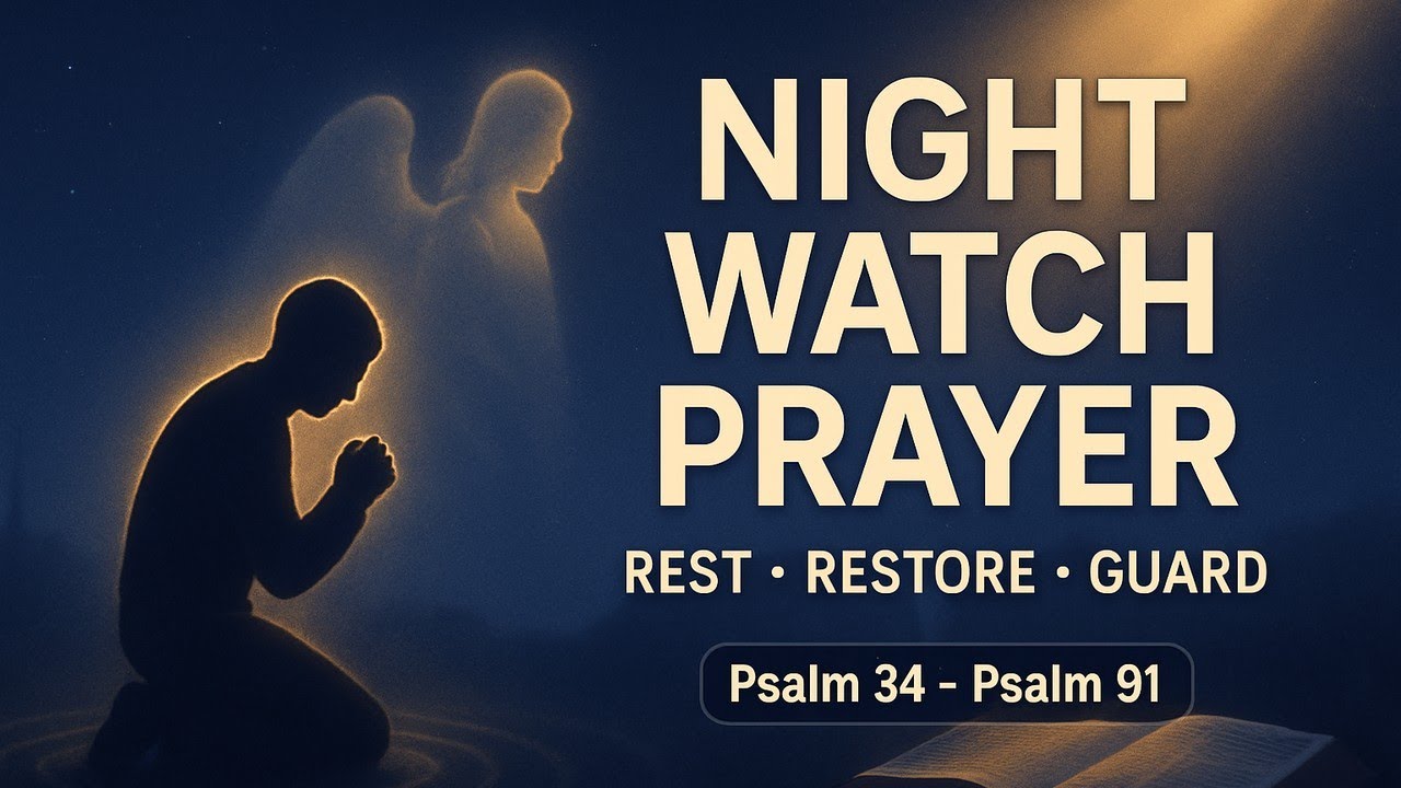 Psalm 34, 23 & 91: Night Watch Prayer for Rest & Protection - YouTube