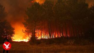 Wildfires sweep southern Europe forcing thousands from their homes
