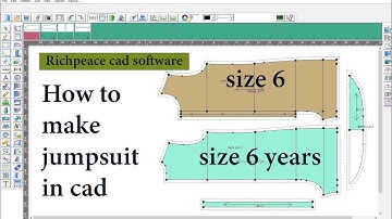 kids jumpsuit pattern making| Richpeace cad software for beginners