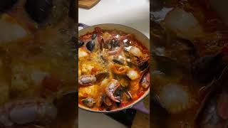 Bouillabaisse is a luxurious French seafood stew.#mediterraneanrecipe #mediterraneanflavors #italian