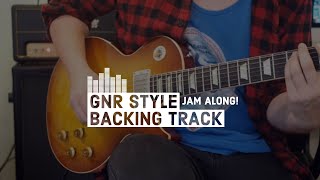 Vignette de la vidéo "JAM ALONG! Guns N Roses/Slash-style Hard Rock Backing Track in A (Standard Tuning)"