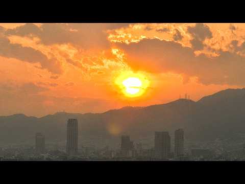 きょうの夕陽 -芦屋- 2026年3月20日