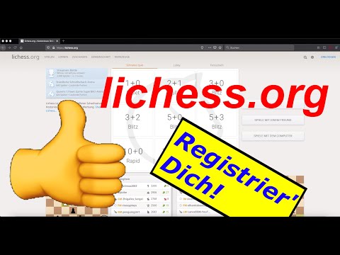 Registrierung und Spielen bei Lichess.org