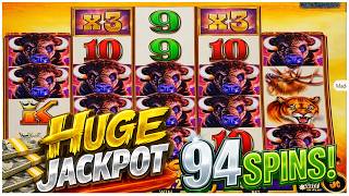INSANE RETRIGGERS Over 90 Games! HUGE JACKPOT Buffalo Ascension Slot screenshot 4