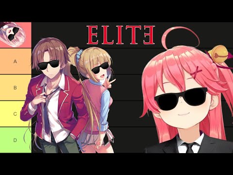 The Ultimate "ELITE" Tier List (Classroom of the Elite)