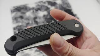 Hubertus Solingen Germany Button Lock Automatic Knife With ABS Scales
