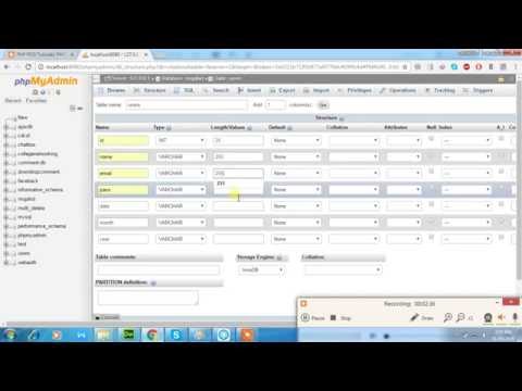PHP PDO Tutorials PHP Registration and Login form Using database HINDI URDU 2017