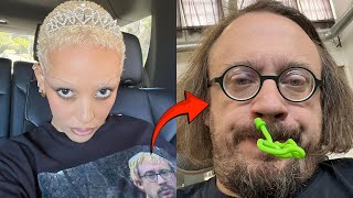 Doja Cat wearing a Sam Hyde t-shirt