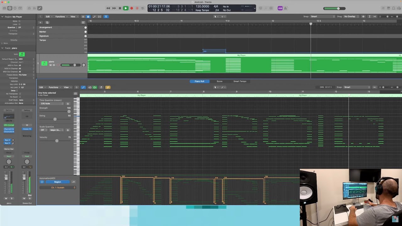 How I Made "ANDROID" on Piano - creation process in Logic Pro X