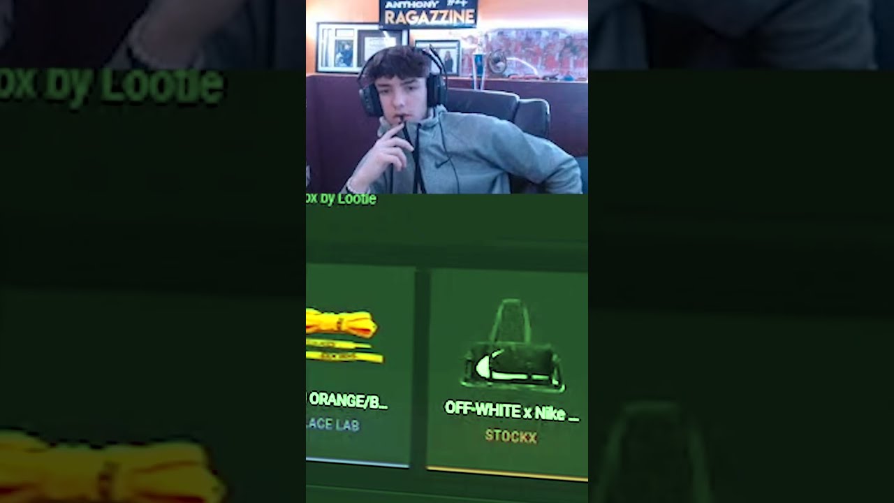 Anthony unboxing some crazy streetwear from a Lootie Mysterybox 