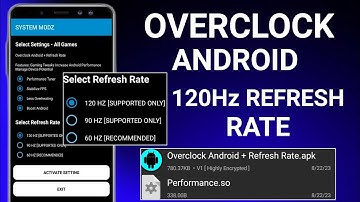 Overclock Android & 120Hz Refresh Rate | Max FPS & Fix Lag - No Root