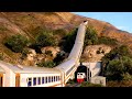 KERETA API SILANG X TERBANG KE SURGA | Longest Train Flying in the World