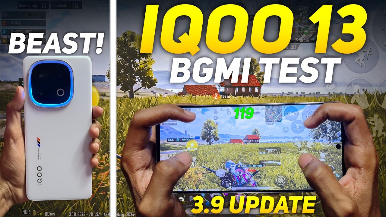 IQOO 13 BGMI 3.9 TEST 120 FPS WITH FPS METER 🔥 BGMI GAMEPLAY | BEST ...