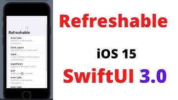 How to use refreshable modifier in Swiftui