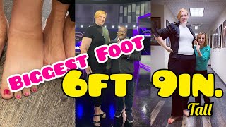 Tanya Herbert the Giantess | Biggest feet woman in the world | Tall woman | Tall girl Short guy |