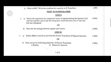 signals and systems - jntuk r23  & autonomous - set 2 - ECE branch - 2nd btech 1st semester