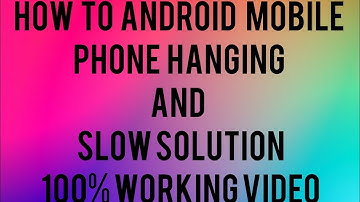 4 Setting For All Android Device Hang Problem Solve 100% Working Tips & Tricks |I