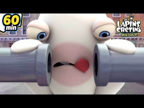 Les Lapins ont un problème ! - Compilation 1H | Les Lapins Crétins Invasion🐰 | Nouveaux épisodes HD
