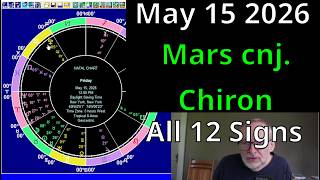 Fri May 15 2026: Astrology, ALL 12 SIGNS, Mars cnj. Chiron