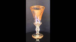 gold enameled glass goblet pokal