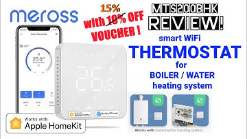Meross smart WiFi thermostat for HomeKit - installation & full review!