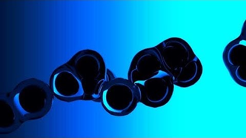 Glossy Metaball Cell Division Animation in Blue Background stock footage | stock video | Cinefootage