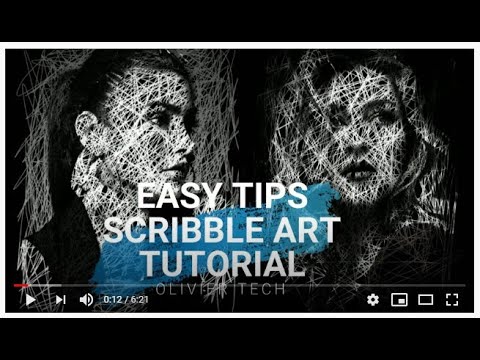 Cara membuat efek SCRIBBLE ART (Pasti Bisa ) - YouTube