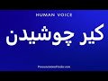 How To Pronounce کیر چوشیدن