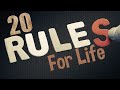 20 rules for life from 100 years ago