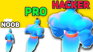 NOOB vs PRO vs HACKER in Muscle Rush Android Gameplay All Levels