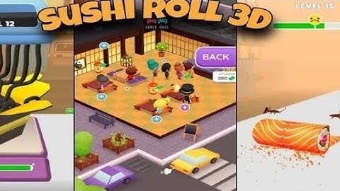 Sushi Roll 3D New #gameplay #walkthrough android (iOS)#youtubeviralvideo #youtubegaming #likeforlike