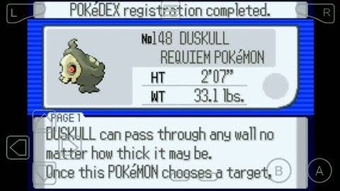148: Where to Find Duskull in Pokemon Ruby!