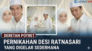 A SERIES OF PORTRAITS of Desi Ratnasari's Simple Wedding Reception