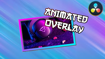 FREE Animated twitch webcam overlay tutorial | Davinci Resolve!