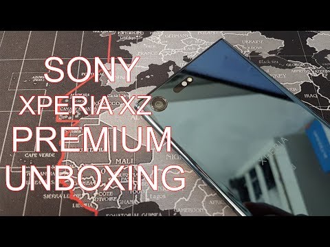 Sony Xperia XZ Premium Deep Sea Black unboxing | it's so beautiful