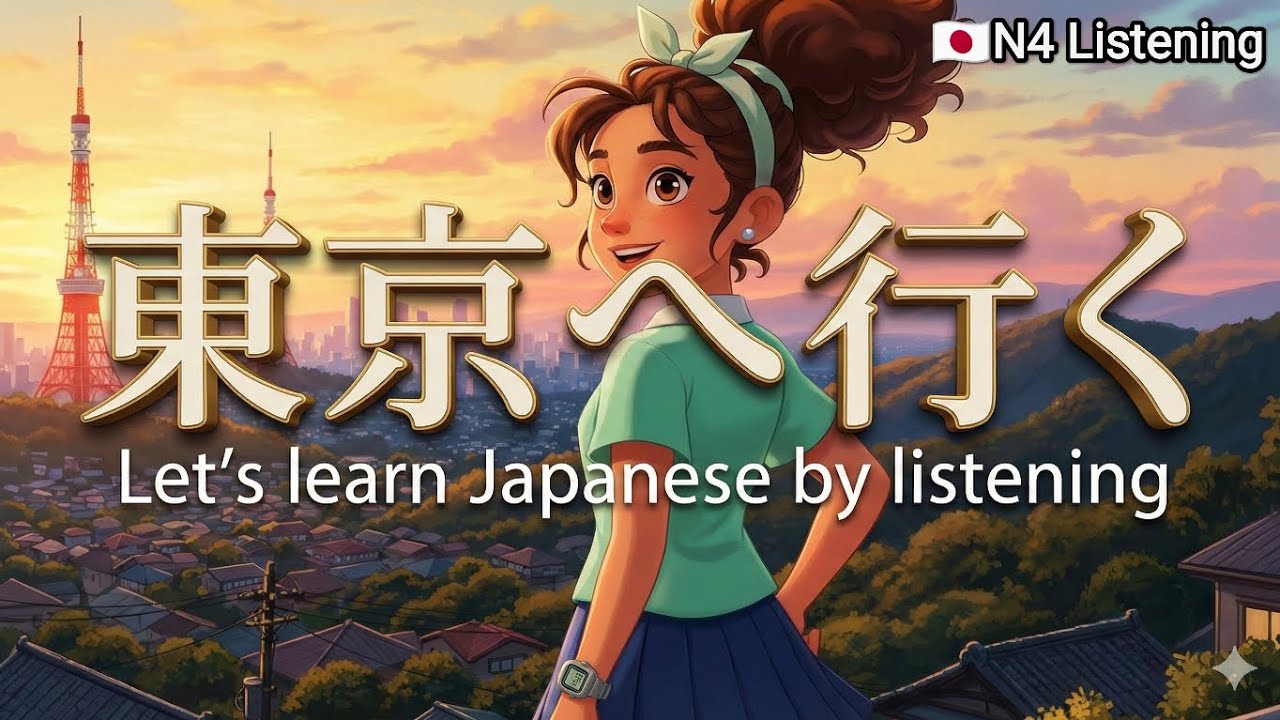 【東京へ行きましょう】Learn Japanese Listening🇯🇵｜日本語StoryBook N4
