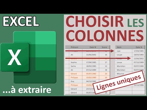 Extract selected columns of unique values