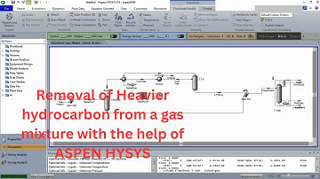 Removal of heavier hydrocarbons from a gas mixture | ASPEN HYSYS | SIMPLECHEM
