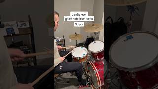Beginner drummer friendly beats with ghost notes drum technique #drumming #drumtechnique #ghostnotes