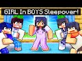 GIRL in an ALL BOYS Minecraft Sleepover!