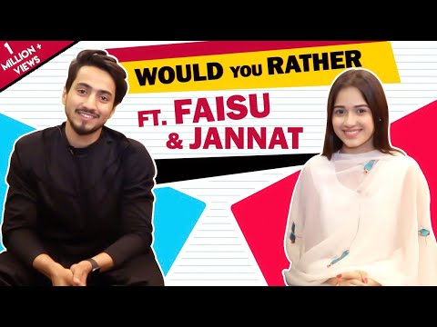 Jannat Zubair Rahmani And Faisal Shaikh Play Would You Rather With India Forums