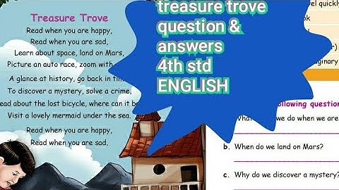 TREASURE TROVE-question answers, 4th std ENGLISH,term-1,