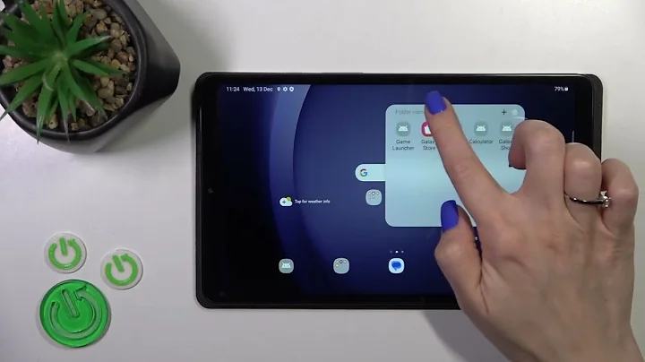How to Create & Manage Home Screen App Folders on SAMSUNG Galaxy Tab A9